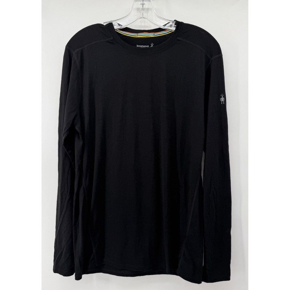 Smartwool Merino 150 Mens Long Sleeve Base Layer Top Black Size M Crew Neck